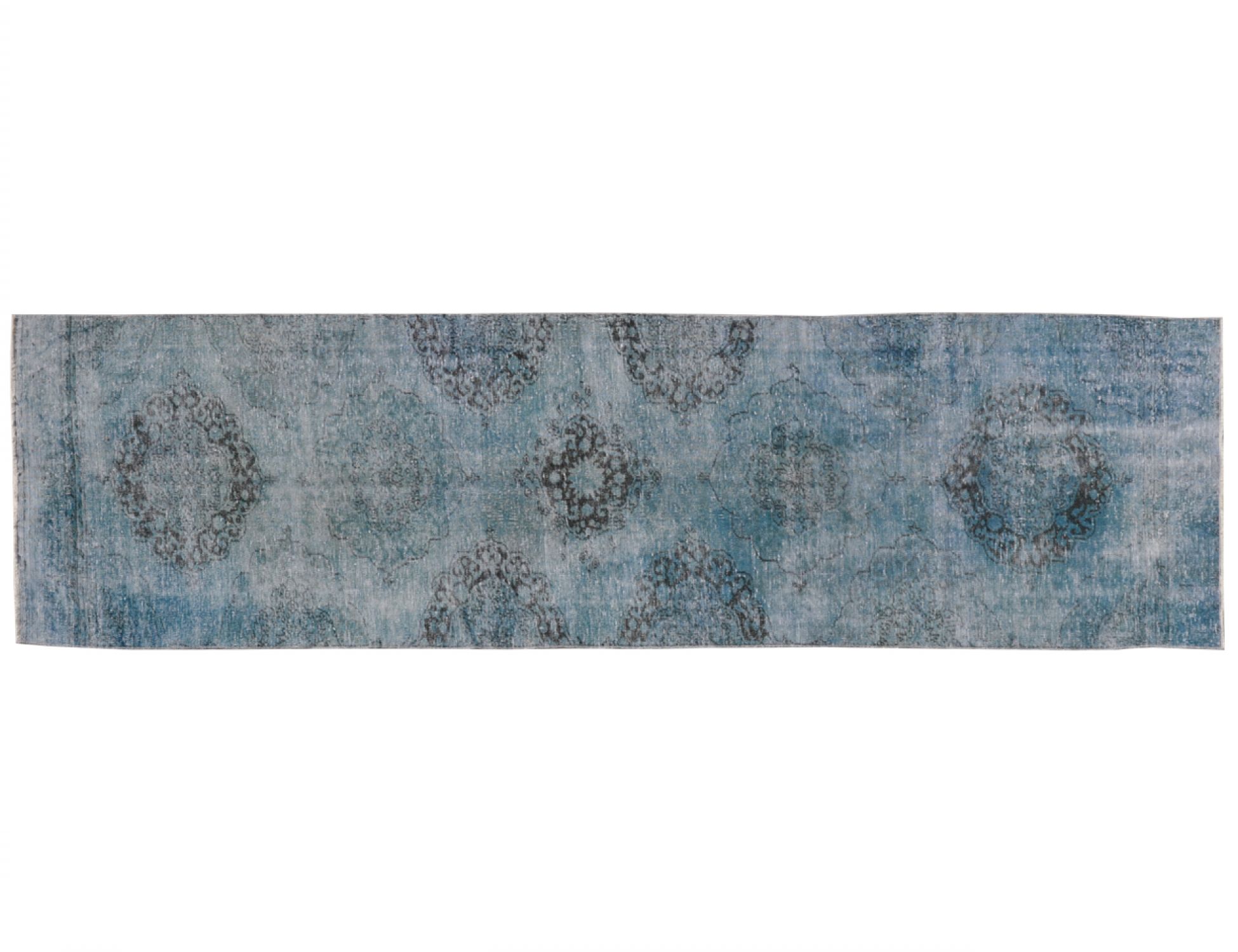 Vintage Teppich  blau <br/>374 x 101 cm