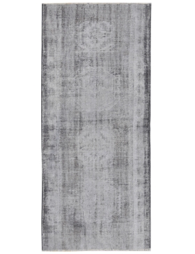 Grigio Turco Tappeto Vintage 275 x 127 cm