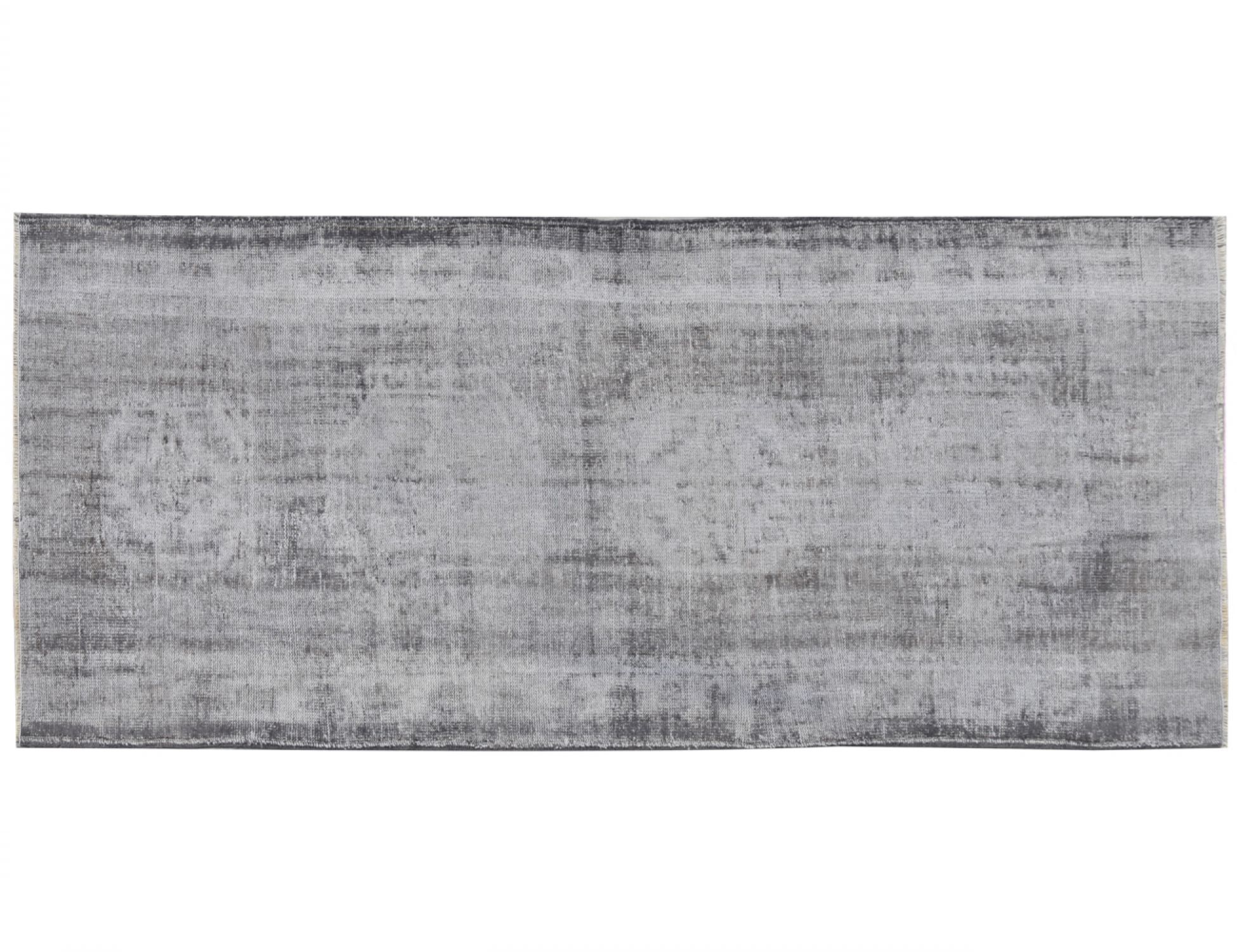 Grise Turc Vintage Tapis 275 x 127 cm - Tapis fait main unique