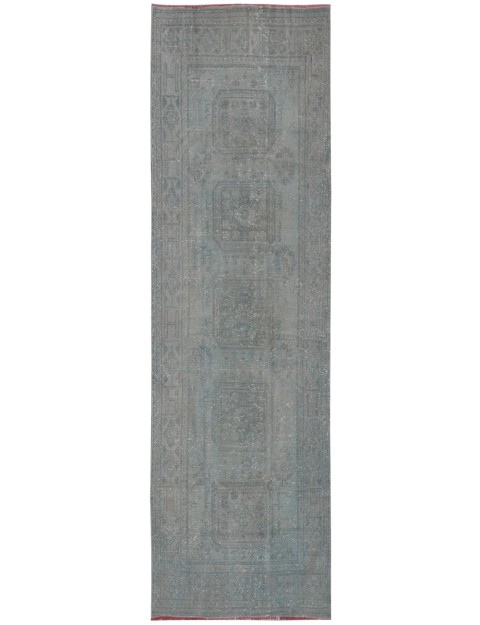 Grau Türkei Vintage Teppich 312 x 129 cm