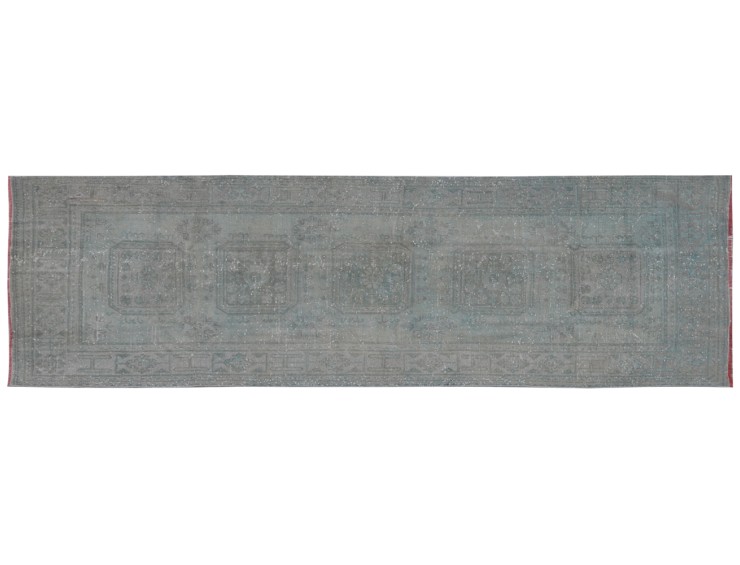 Grigio Turco Tappeto Vintage 312 x 129 cm