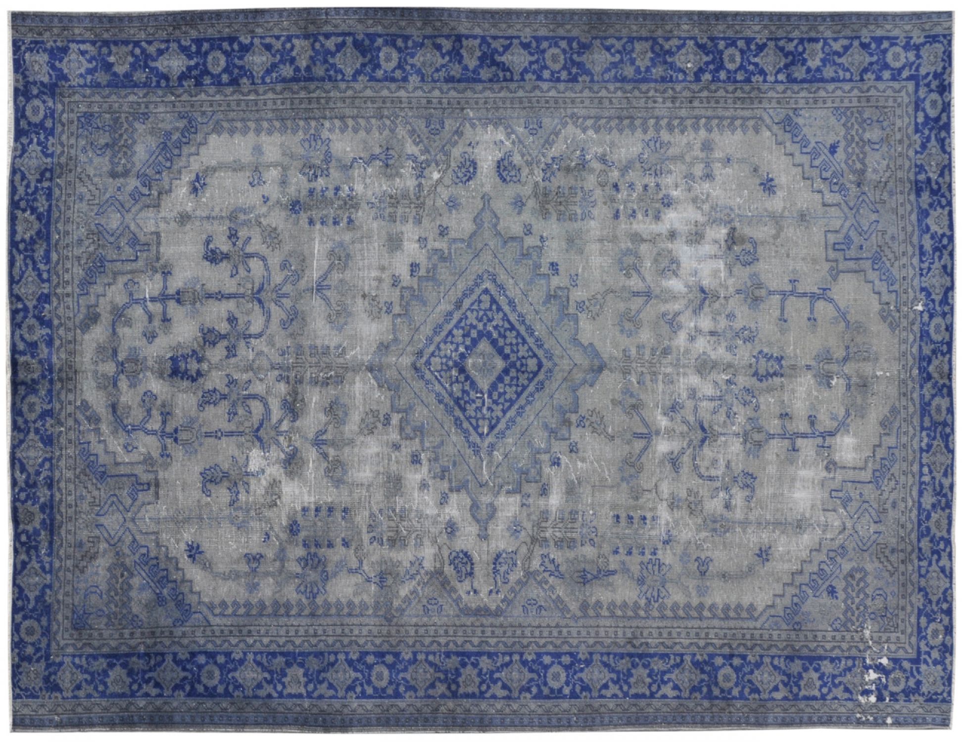 Alfombra vintage  azul <br/>323 x 244 cm