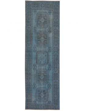 Vintage Teppich 300 X 124 blau