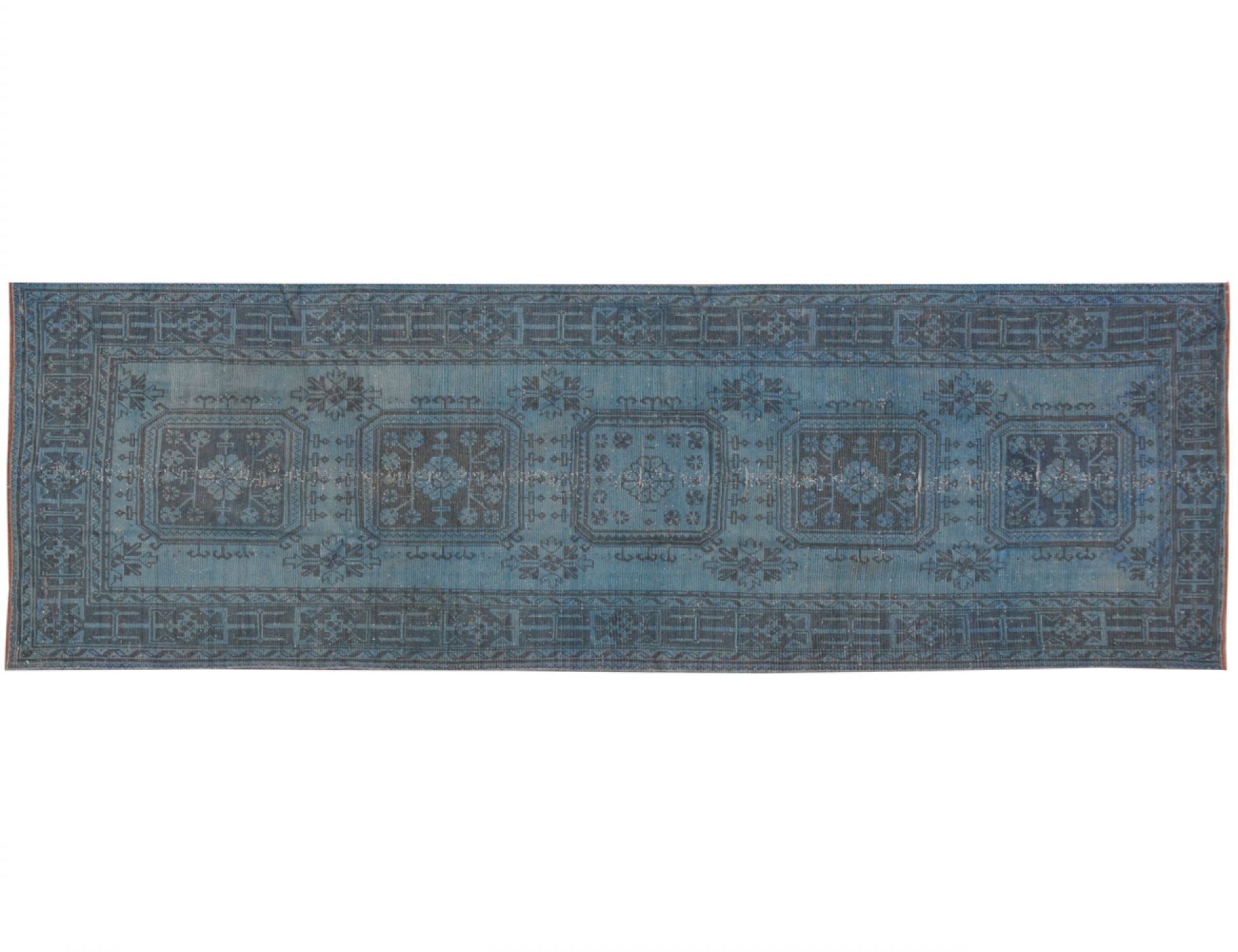Tappeto Vintage  blu <br/>300 x 124 cm