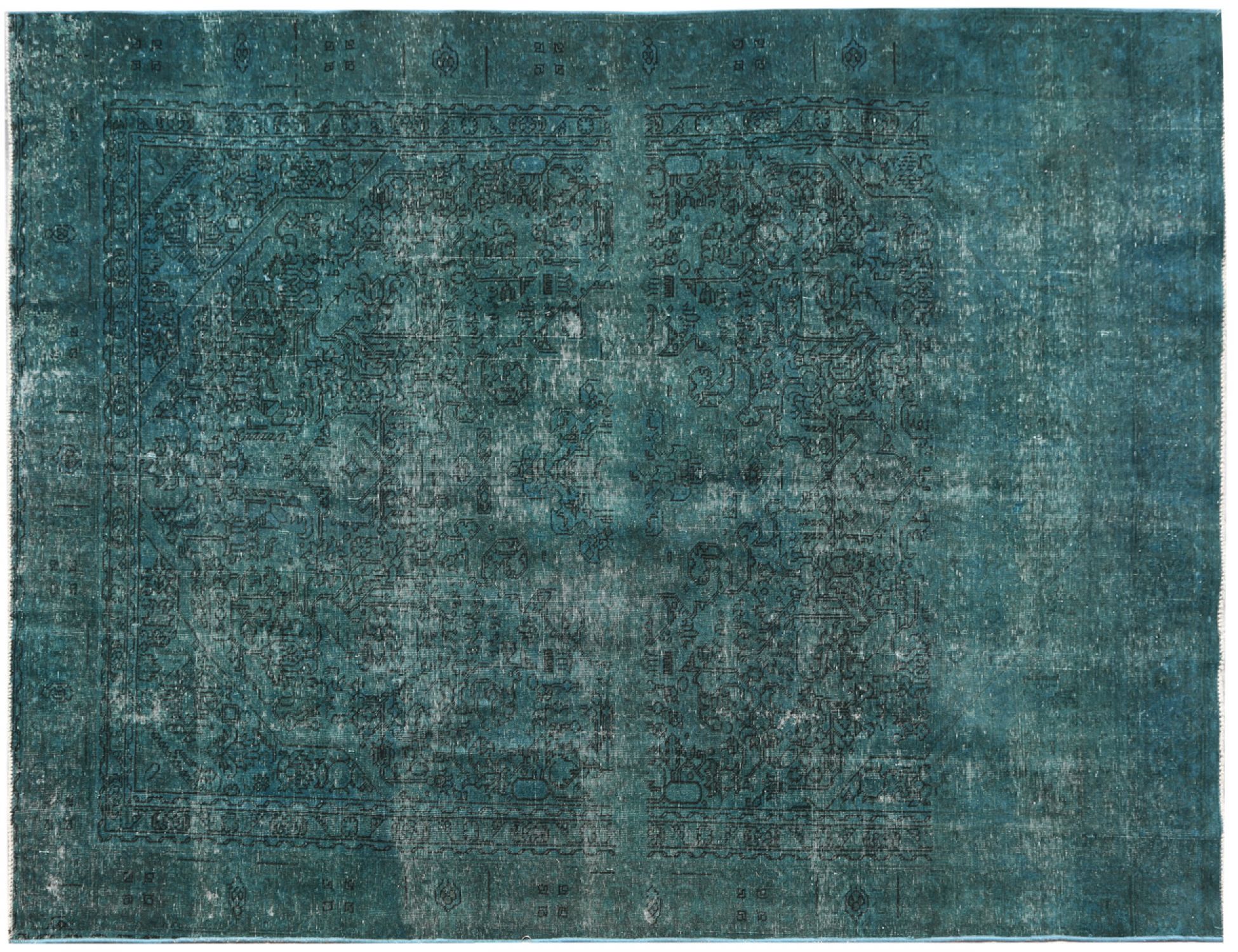 Tappeto Vintage  turchese <br/>362 x 257 cm