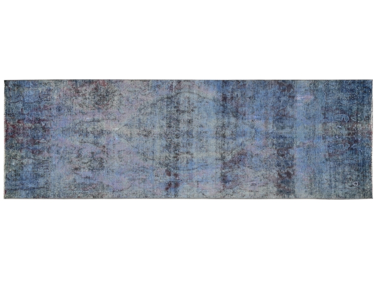Blu Persiano Tappeto Vintage 255 x 118 cm