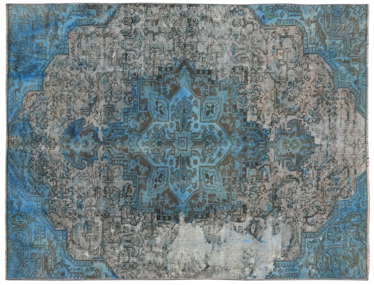 Blu Persiano Tappeto Vintage 271 x 164 cm