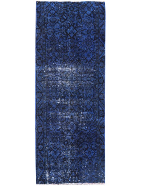 Blau Persien Vintage Teppich 218 x 90 cm