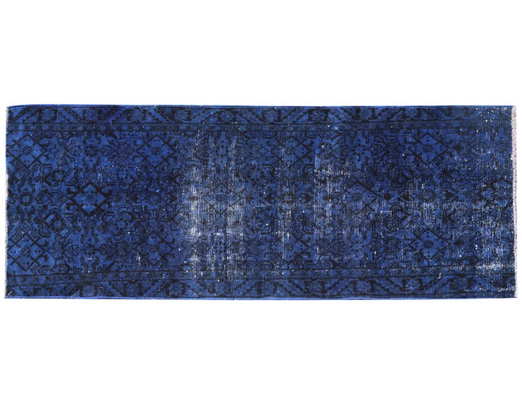 Blå Persien Vintage Matta  218 x 90 cm