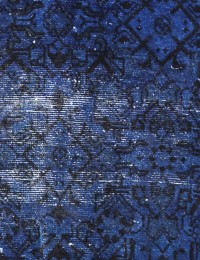 Blå Persien Vintage Matta  218 x 90 cm