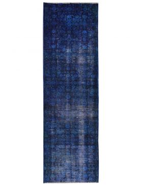 Vintage Tapijt 283 X 83 blauw