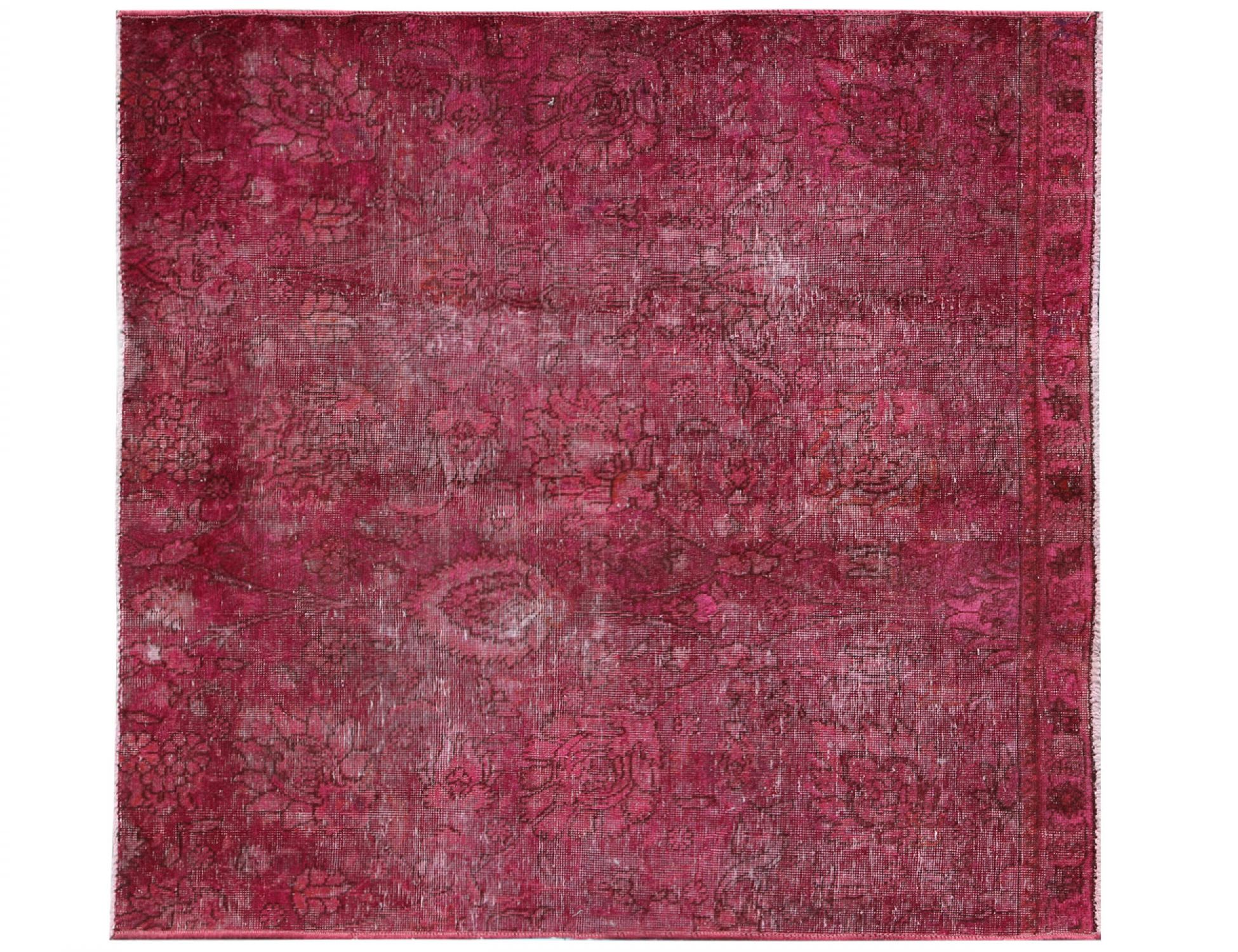 Square Vintage Carpet  purple  <br/>144 x 137 cm