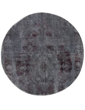 Vintage Teppich rund 195 X 195 grau