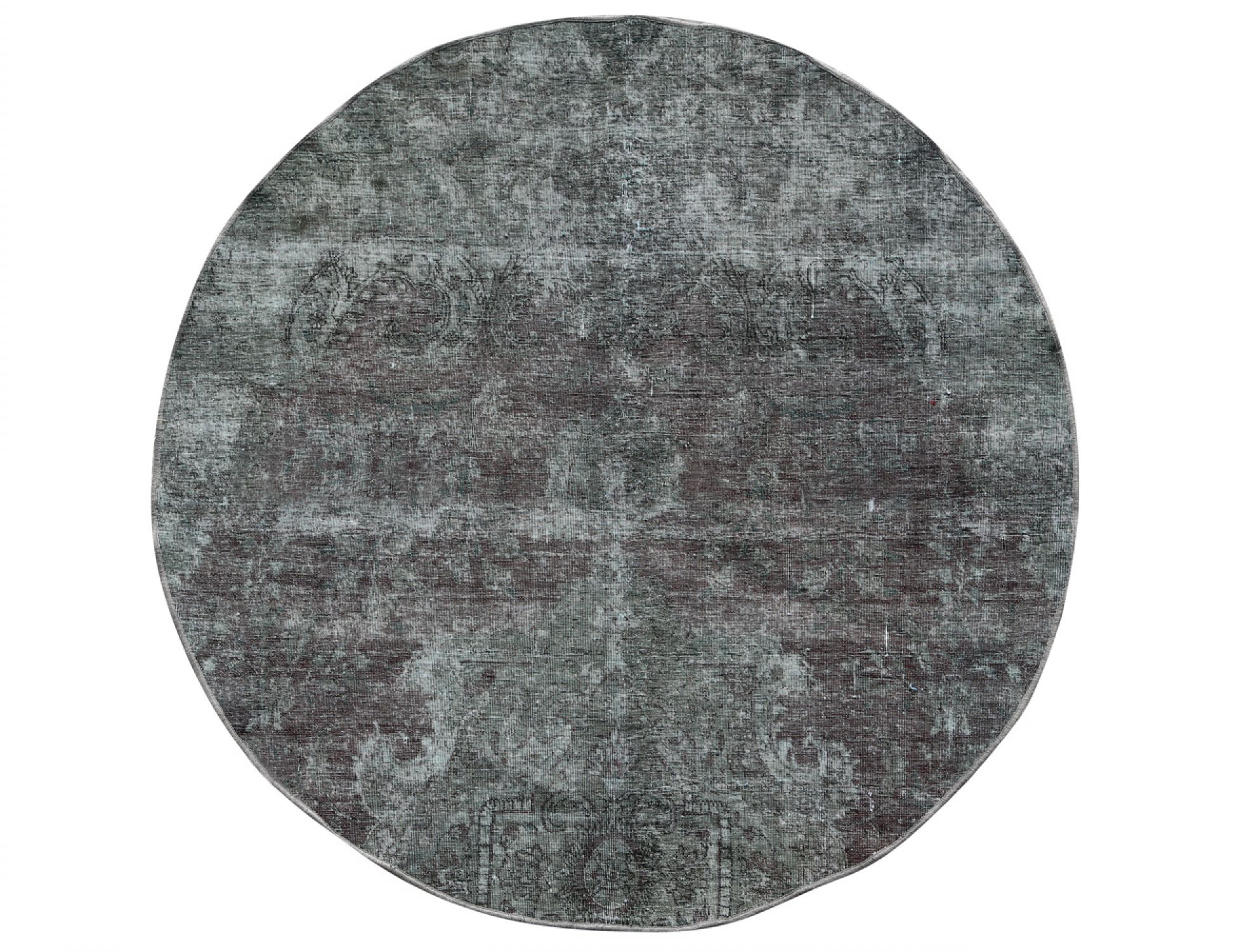 Round Vintage Carpet  grey <br/>184 x 184 cm