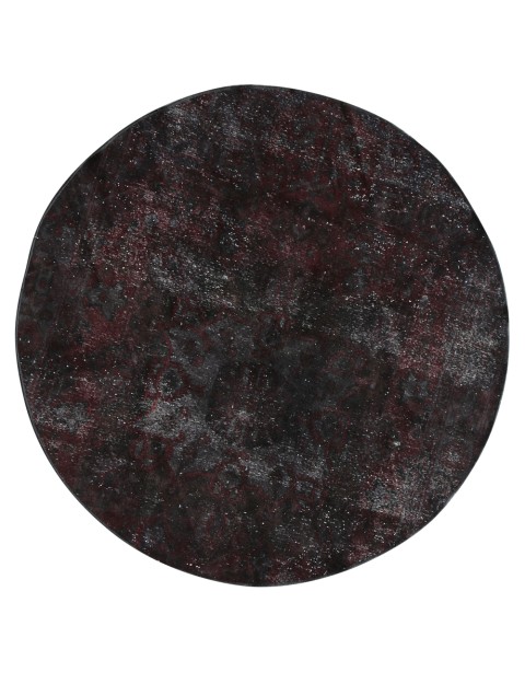 Lila Persien Vintage Teppich rund 194 x 194 cm