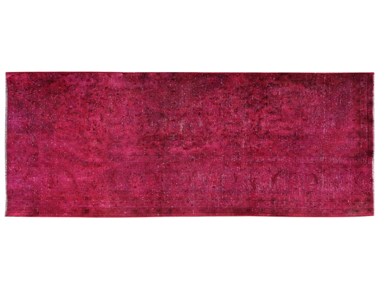 Rojo Persa Alfombra vintage 252 x 118 cm