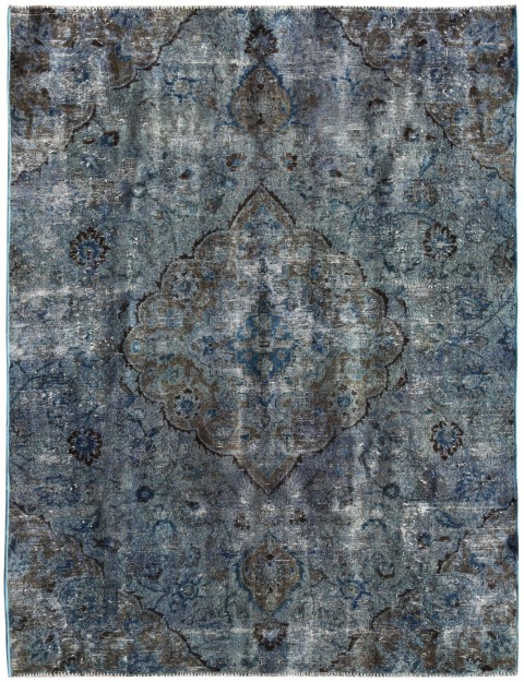 Blau Persien Vintage Teppich 263 x 183 cm