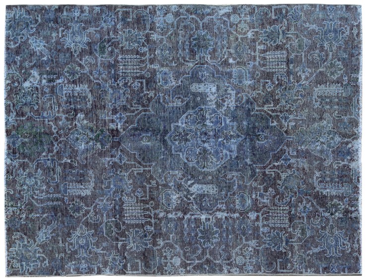 Blu Persiano Tappeto Vintage 262 x 207 cm