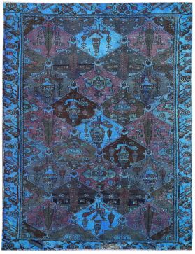 Vintage Teppich 295 X 150 blau