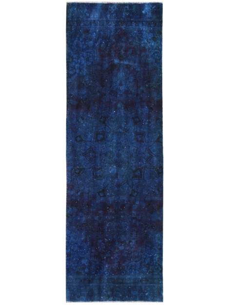 Blau Persien Vintage Teppich 348 x 114 cm