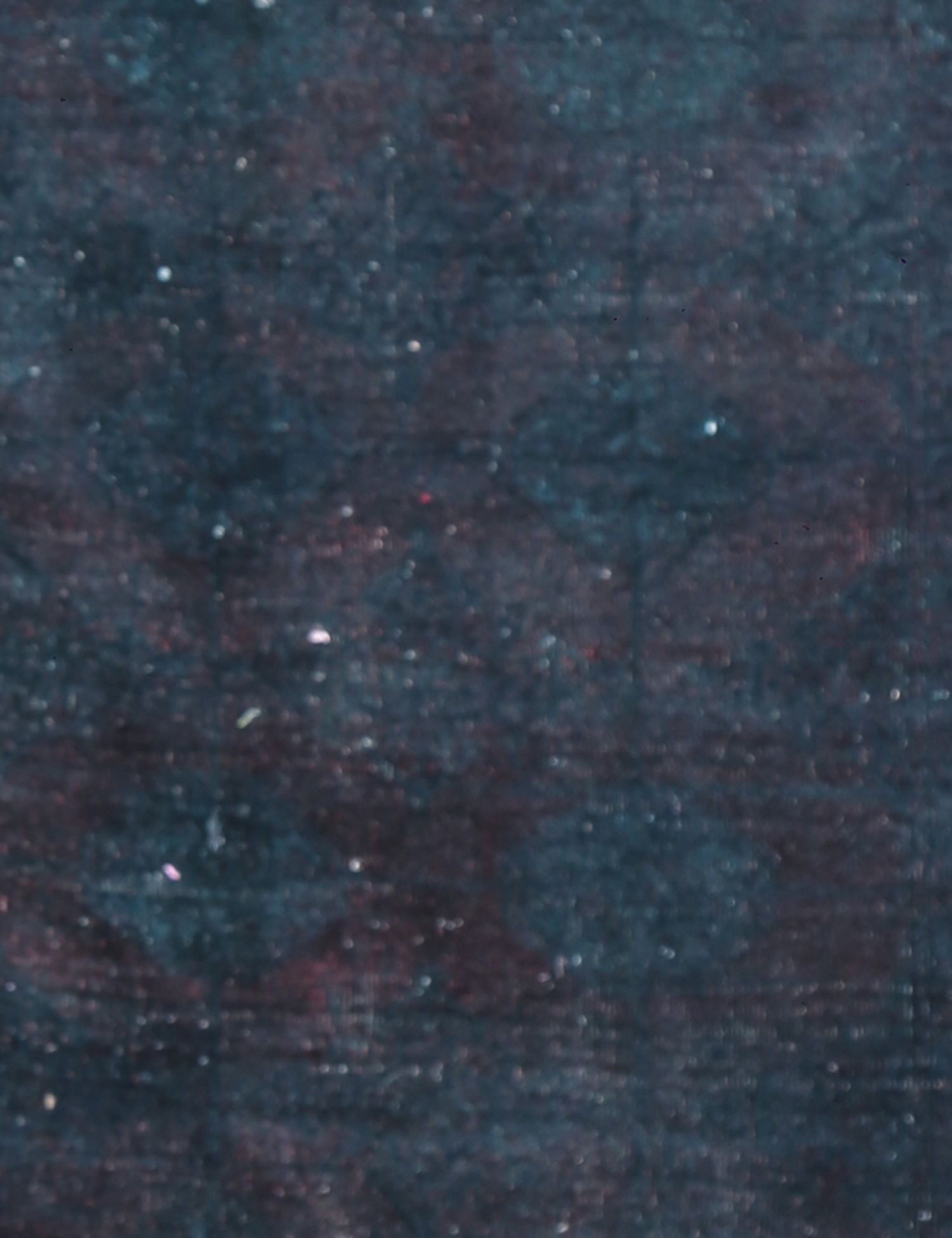 Vintage Tæppe  blå  171 x 114 cm