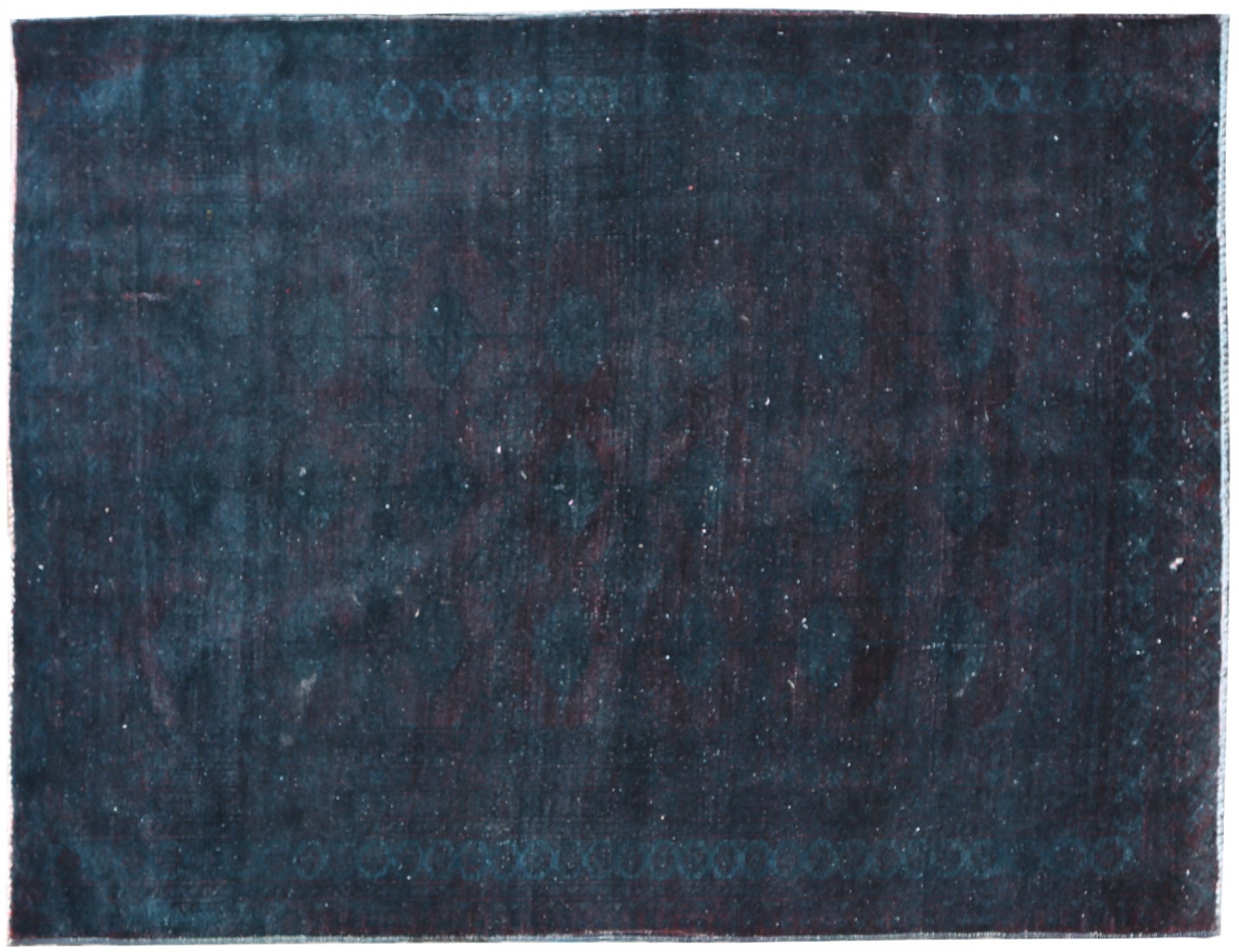 Vintage Tæppe  blå  171 x 114 cm