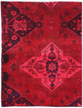 Alfombra vintage 129 X 72 rojo