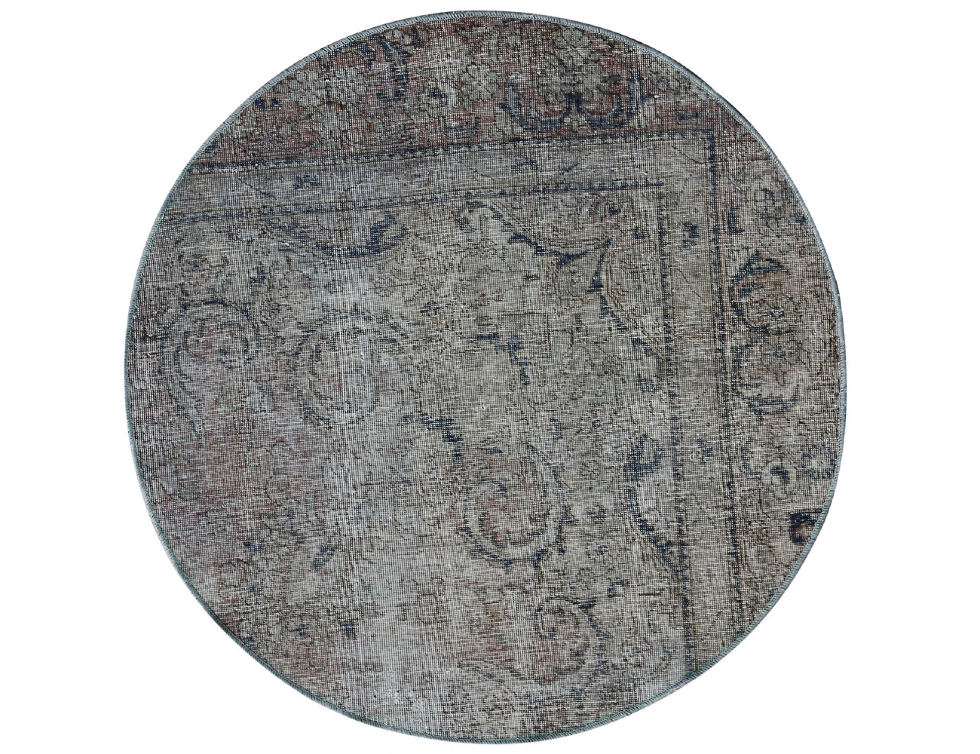  Vintage Tapis  grise <br/>130 x 130 cm