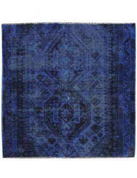 Vintage Tapijt 149 X 148 blauw