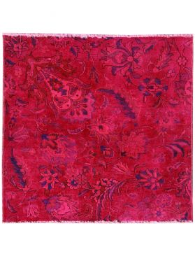 Alfombra vintage 115 X 107 rojo