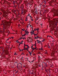 Rot Persien Vintage Teppich  244 x 190 cm