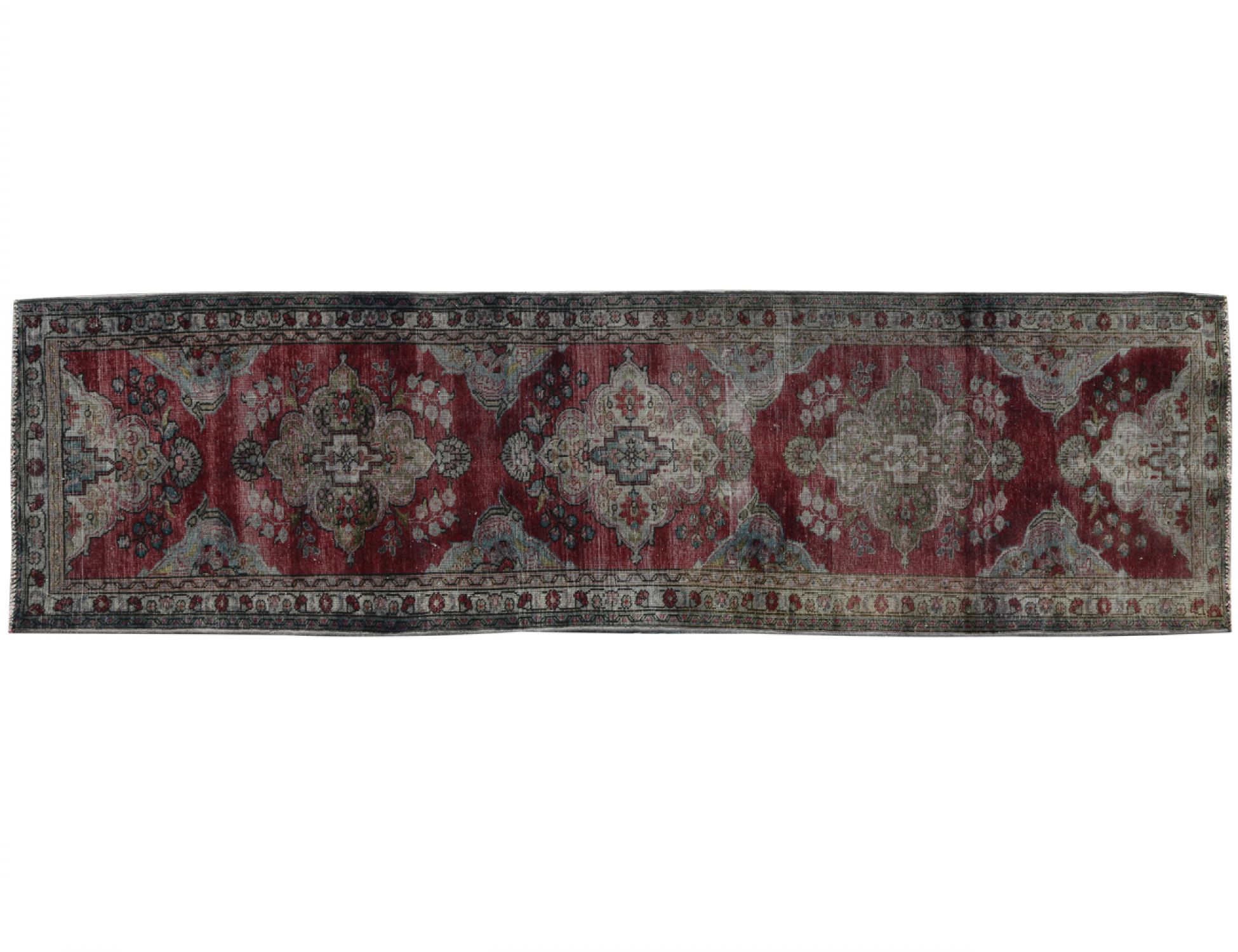 Tappeto Vintage  grigo <br/>341 x 84 cm