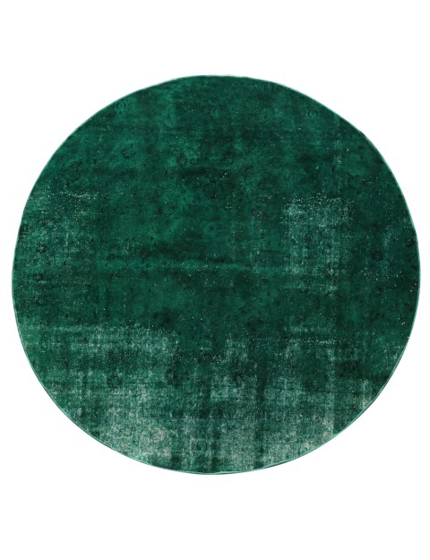 Grün Persien Vintage Teppich rund 271 x 271 cm