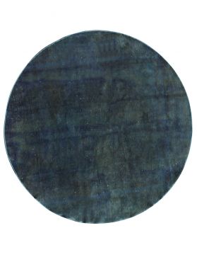 Vintage Teppich rund 237 X 237 blau