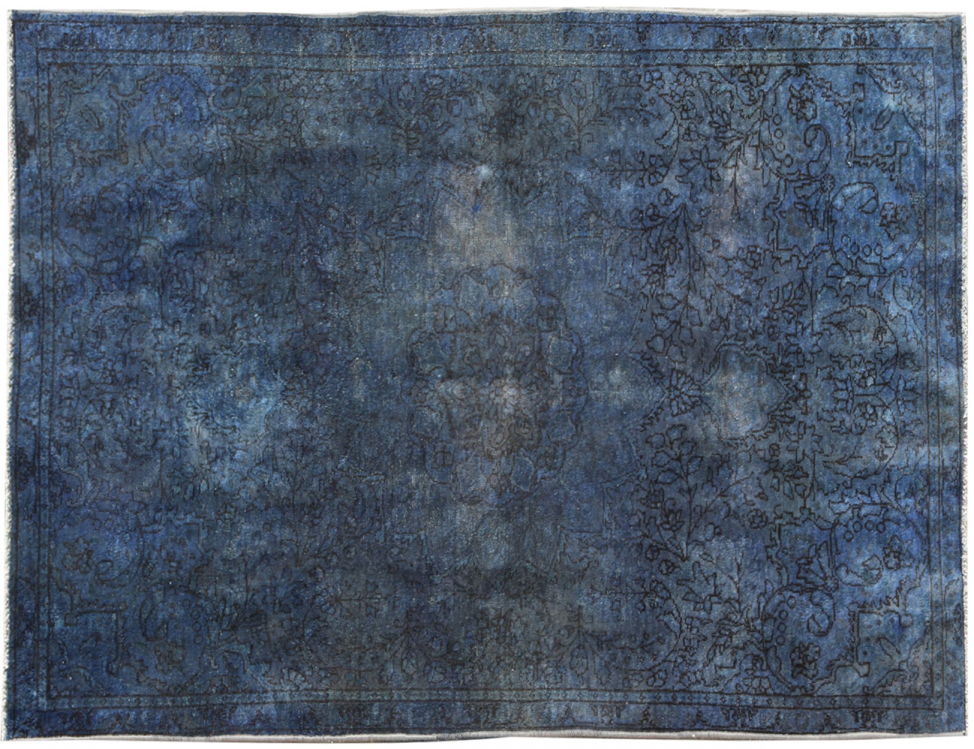 Tappeto Vintage  blu <br/>251 x 144 cm