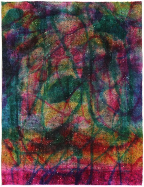 Blau Persien Vintage Teppich 343 x 265 cm