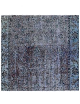 Vintage Tapijt 174 X 200 blauw