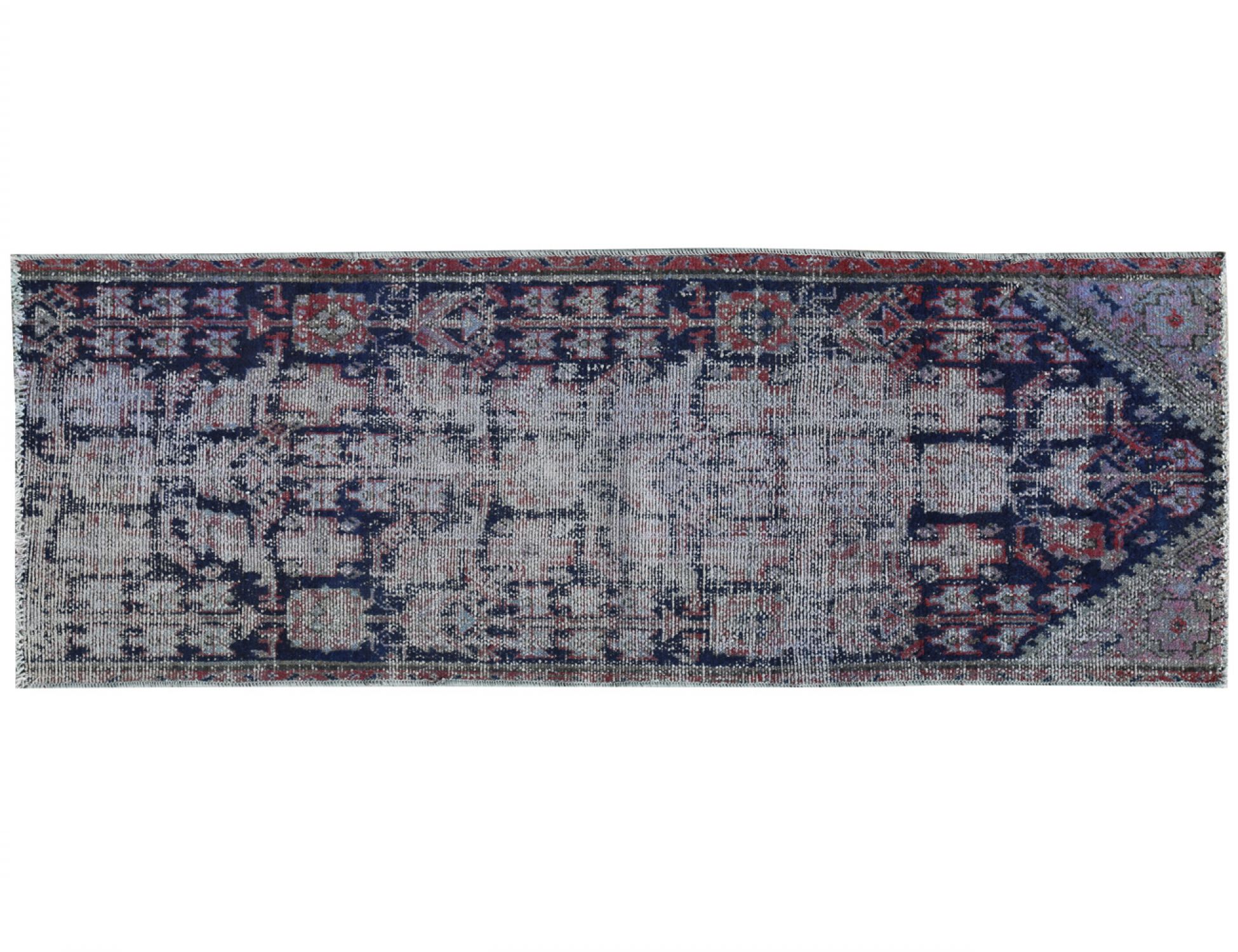 Vintage Teppich läufer  blau <br/>167 x 73 cm