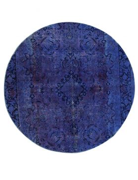 Vintage Teppich rund 272 X 272 blau