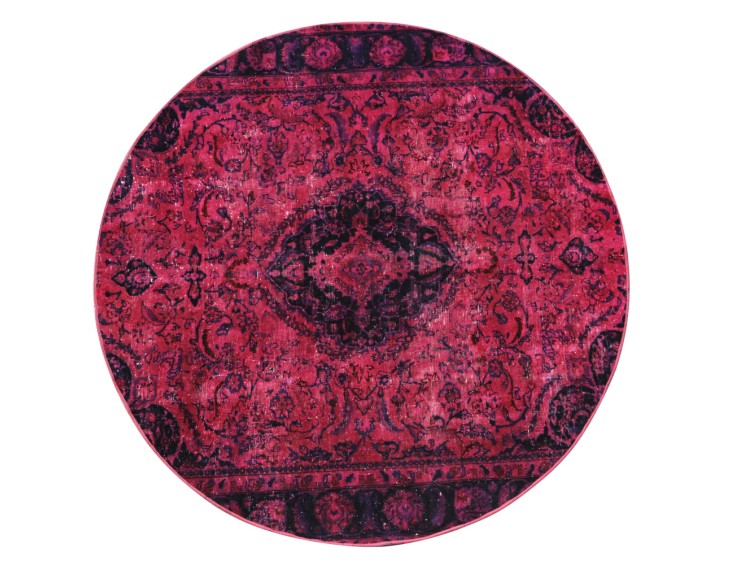 Viola Persiano Tappeto Vintage 227 x 227 cm