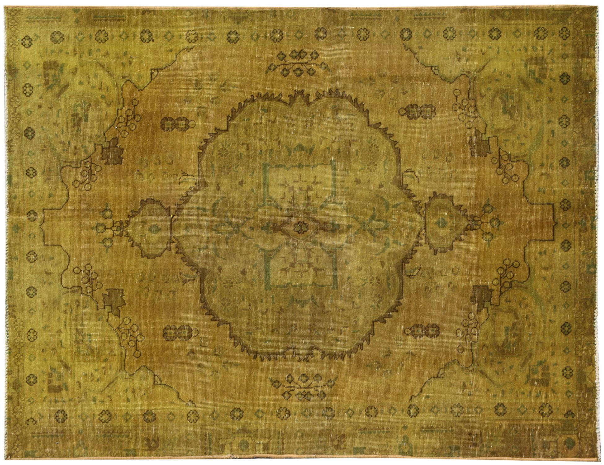 Alfombra vintage  amarillo <br/>254 x 158 cm