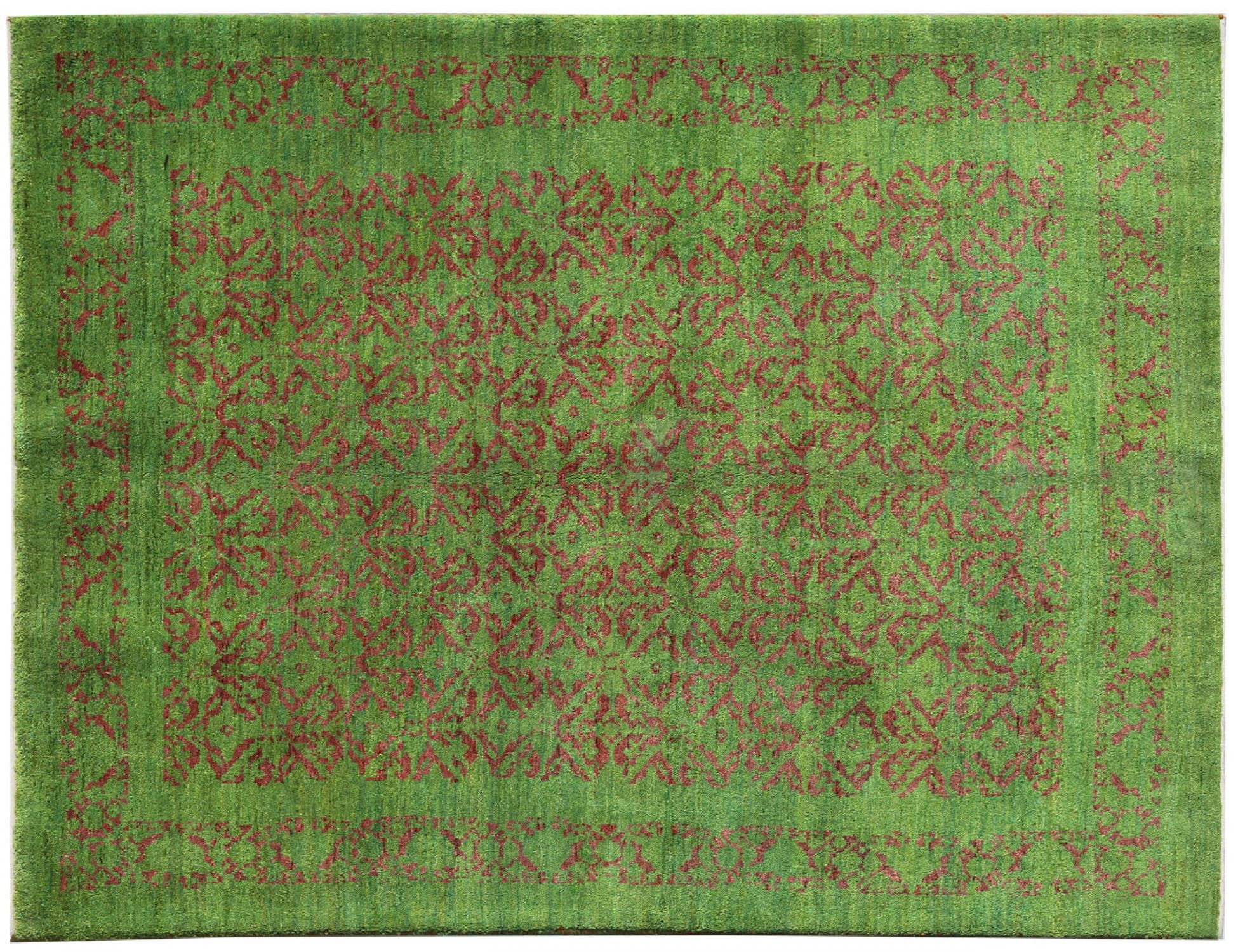 Persian Gabbeh  green  <br/>196 x 150 cm