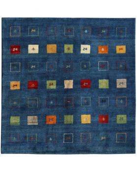 Square  Gabbeh  blue <br/>195 x 204 cm