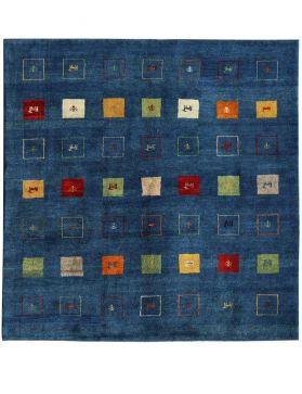 Perzische Gabbeh 195 x 204 blauw