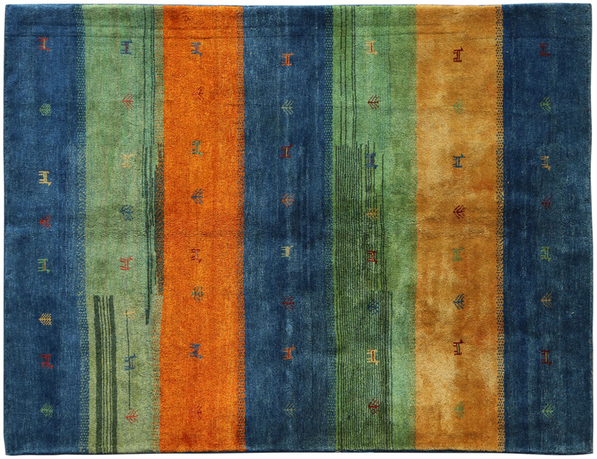 Persian Gabbeh  blue <br/>244 x 182 cm