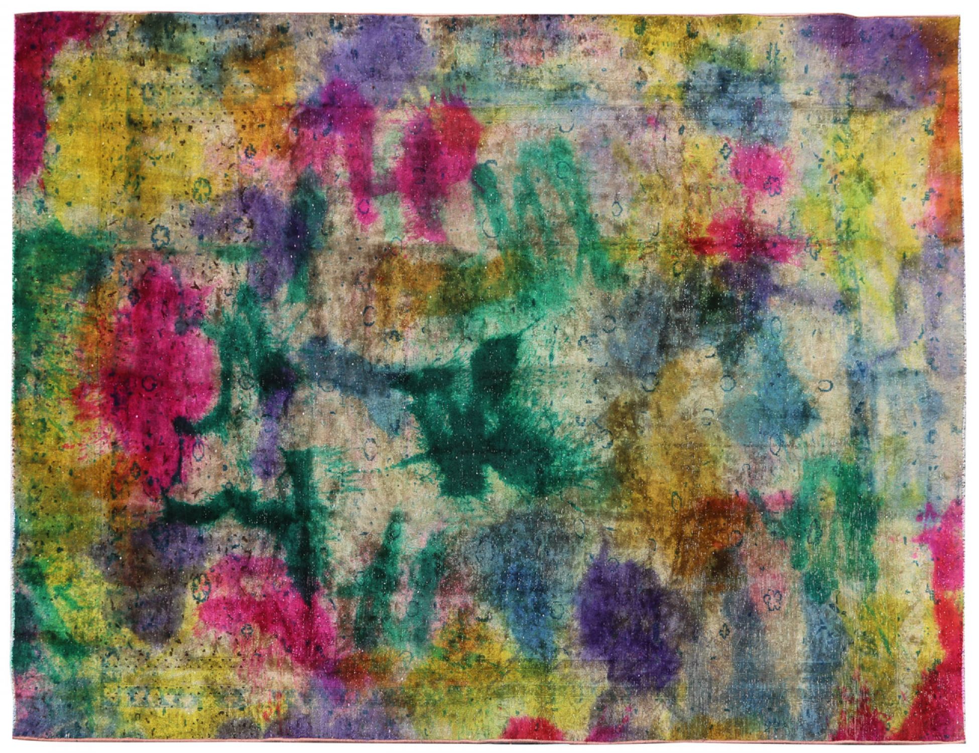 Vintage Tæppe  blå <br/>371 x 246 cm
