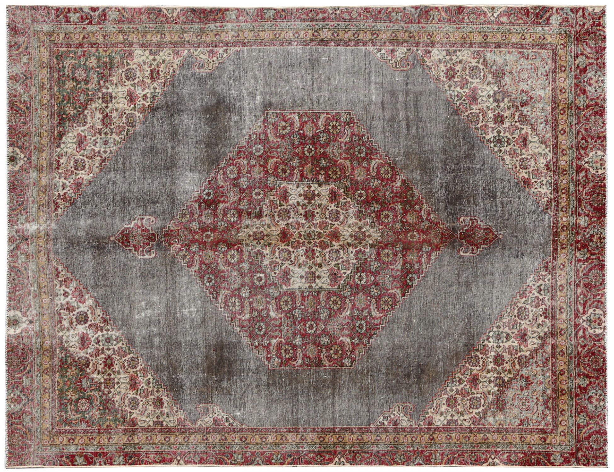 Retro Perserteppich  grau <br/>335 x 246 cm