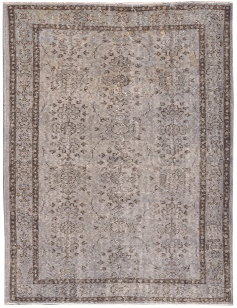 Grau Türkei Vintage Teppich  218 x 120 cm