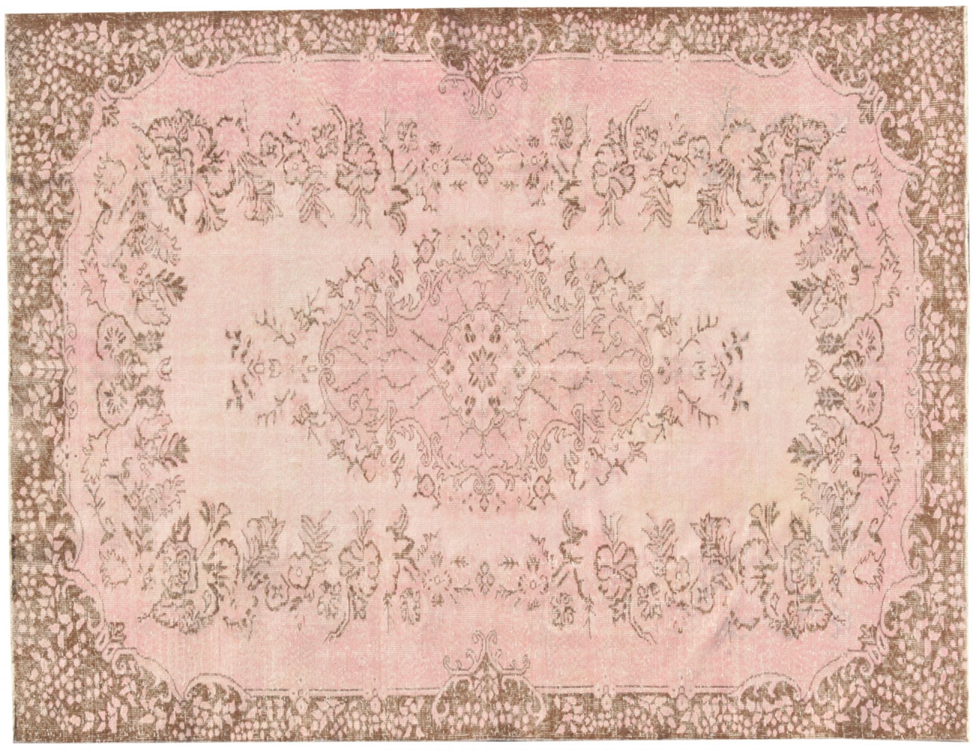 Alfombra vintage  rosa <br/>300 x 188 cm