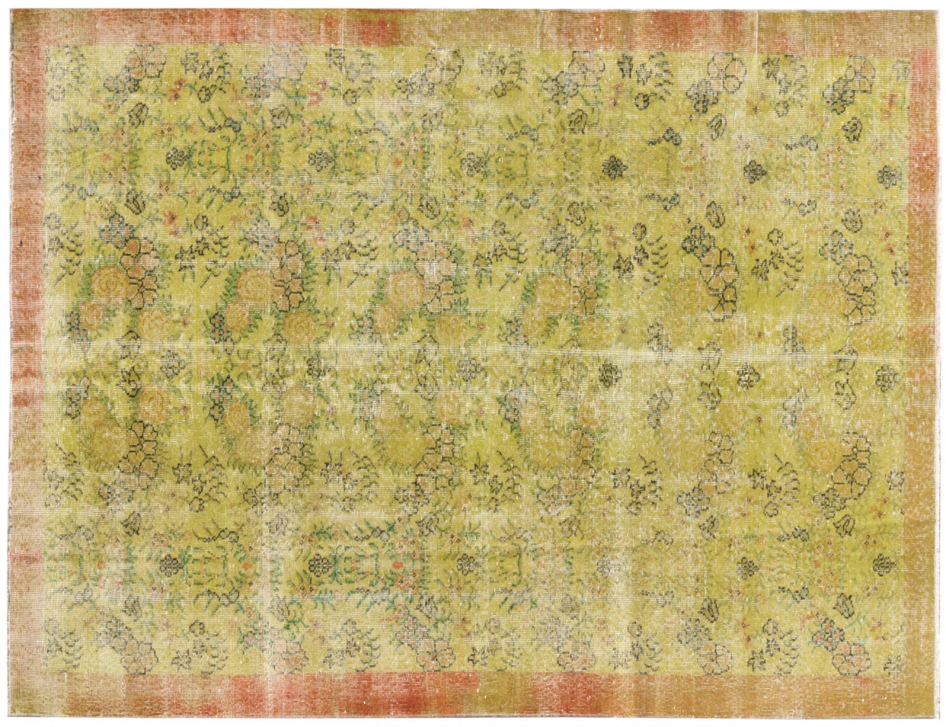 Vintage Matta  grön <br/>254 x 162 cm